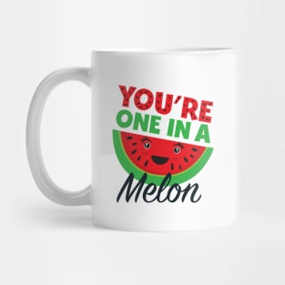 You are one in a melon funny humor design. Mug